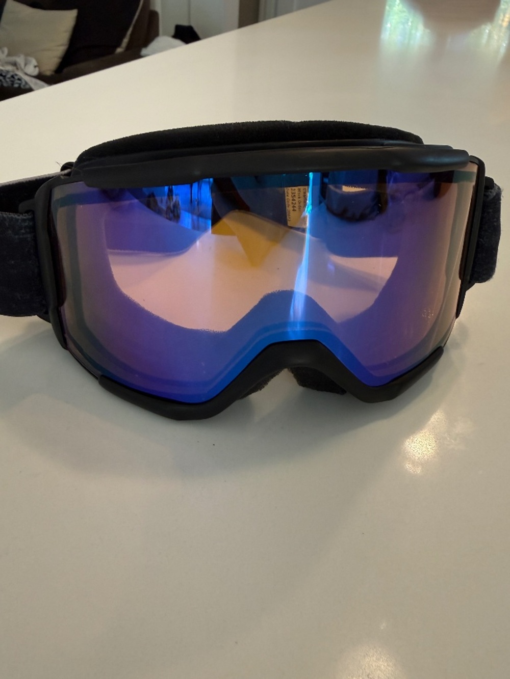Smith Optics Ski Snowboard Goggles Blue Mirror Lens Black 2003